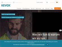 Tablet Screenshot of kevox.de